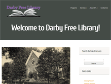 Tablet Screenshot of darbylibrary.org